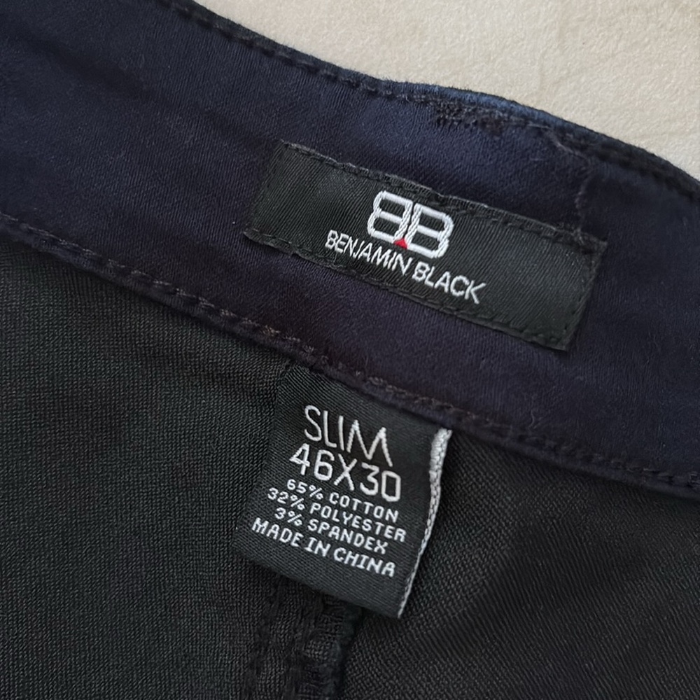 NWOT Benjamin black men’s jeans 46/30 714 - Picture 4 of 4